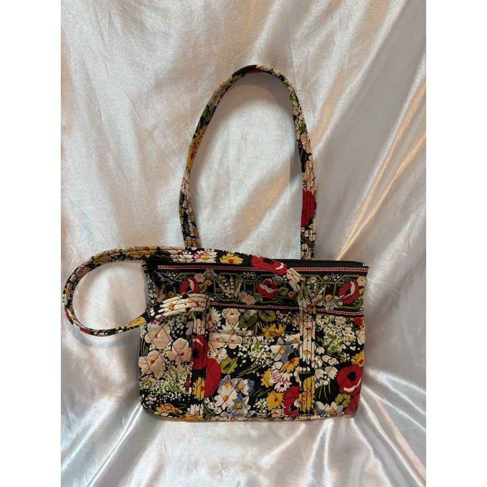 Vera Bradley Poppy Fields Little Betsy Shoulder Bag Zip Top Tote